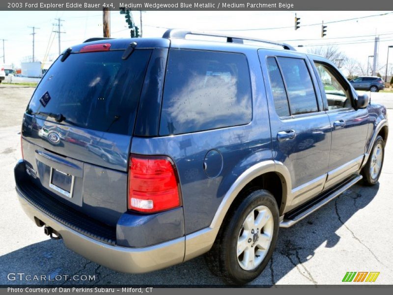 Medium Wedgewood Blue Metallic / Medium Parchment Beige 2003 Ford Explorer Eddie Bauer 4x4