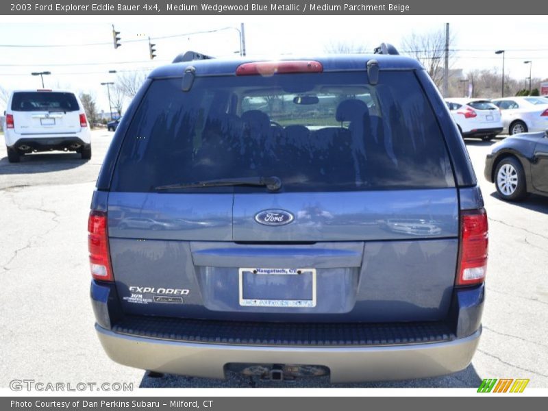 Medium Wedgewood Blue Metallic / Medium Parchment Beige 2003 Ford Explorer Eddie Bauer 4x4