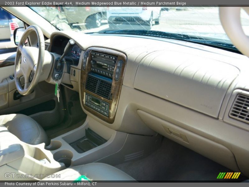 Medium Wedgewood Blue Metallic / Medium Parchment Beige 2003 Ford Explorer Eddie Bauer 4x4