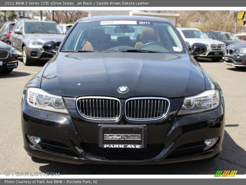 Jet Black / Saddle Brown Dakota Leather 2011 BMW 3 Series 328i xDrive Sedan