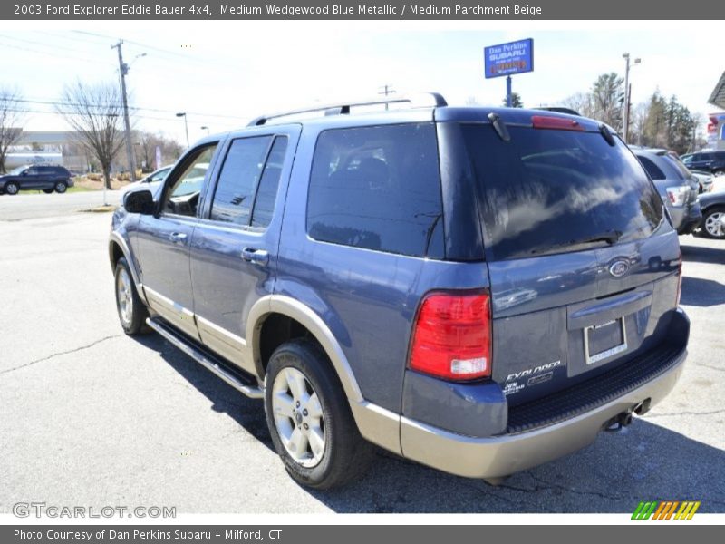 Medium Wedgewood Blue Metallic / Medium Parchment Beige 2003 Ford Explorer Eddie Bauer 4x4