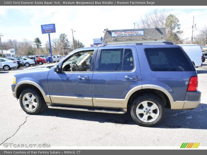 Medium Wedgewood Blue Metallic / Medium Parchment Beige 2003 Ford Explorer Eddie Bauer 4x4