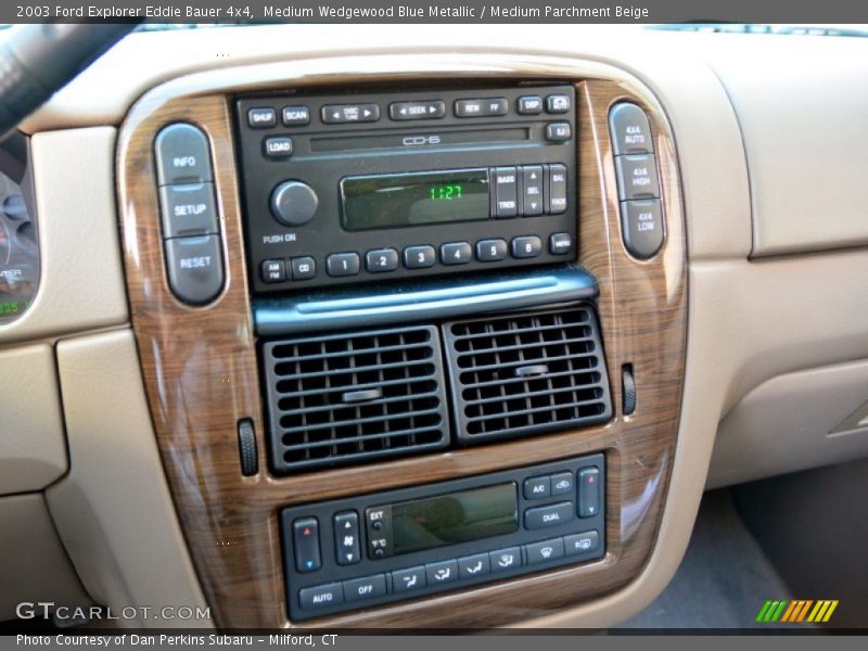 Medium Wedgewood Blue Metallic / Medium Parchment Beige 2003 Ford Explorer Eddie Bauer 4x4
