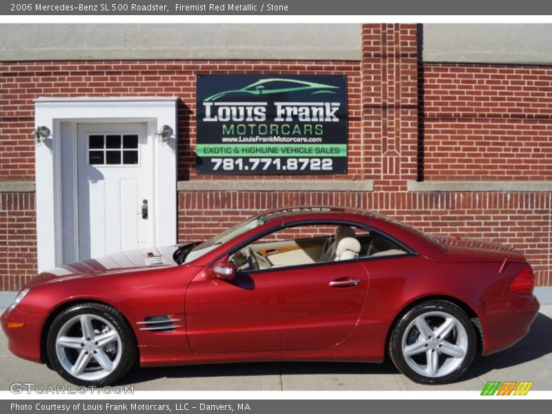 Firemist Red Metallic / Stone 2006 Mercedes-Benz SL 500 Roadster