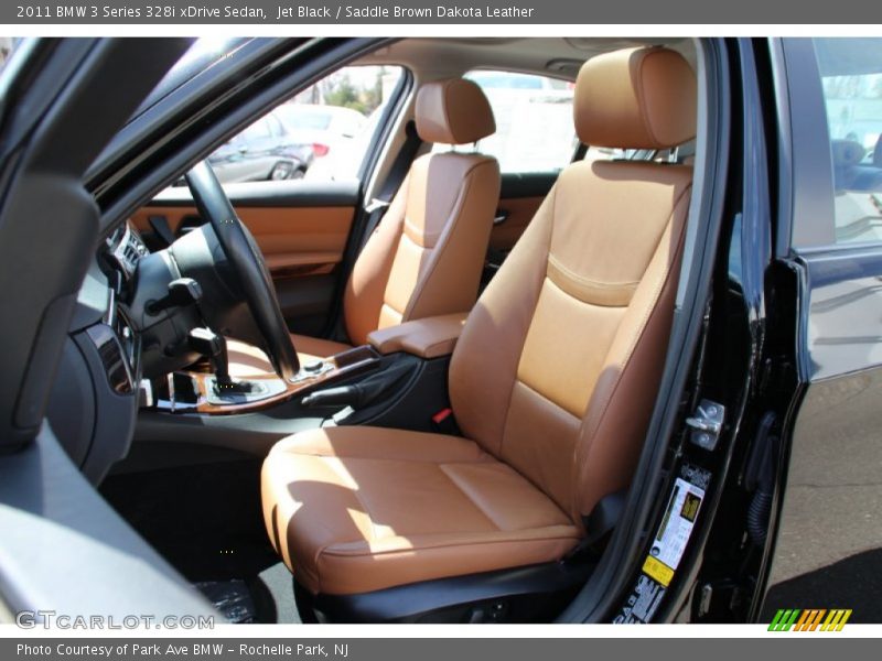 Jet Black / Saddle Brown Dakota Leather 2011 BMW 3 Series 328i xDrive Sedan