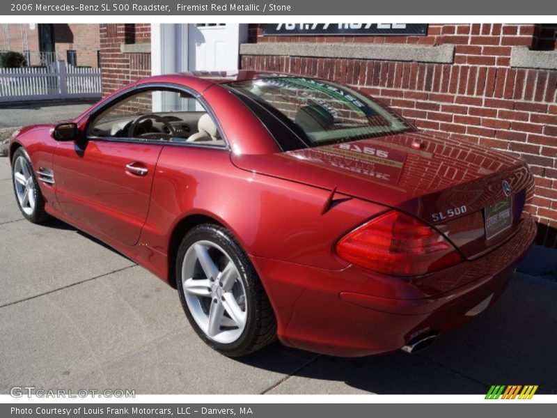 Firemist Red Metallic / Stone 2006 Mercedes-Benz SL 500 Roadster