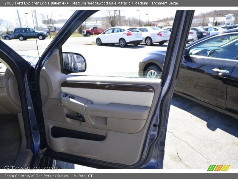 Medium Wedgewood Blue Metallic / Medium Parchment Beige 2003 Ford Explorer Eddie Bauer 4x4
