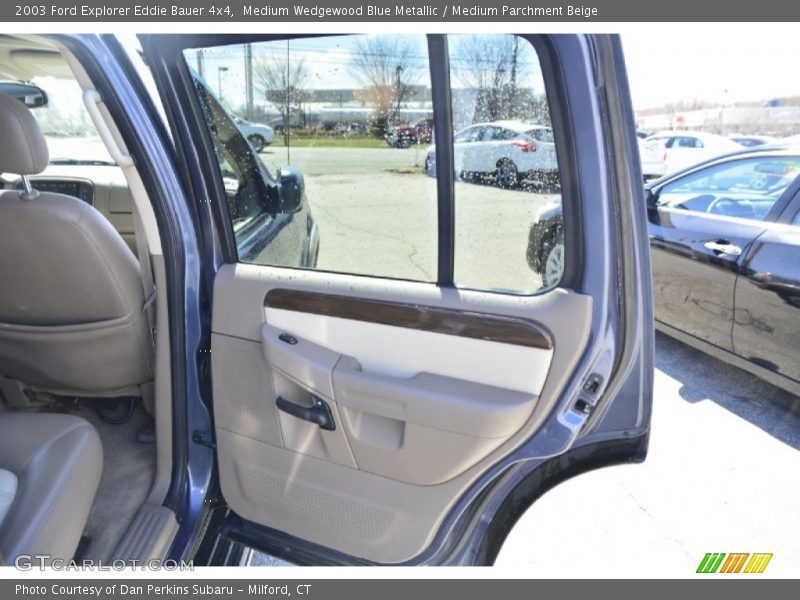 Medium Wedgewood Blue Metallic / Medium Parchment Beige 2003 Ford Explorer Eddie Bauer 4x4