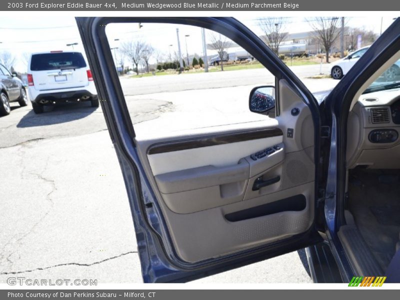 Medium Wedgewood Blue Metallic / Medium Parchment Beige 2003 Ford Explorer Eddie Bauer 4x4