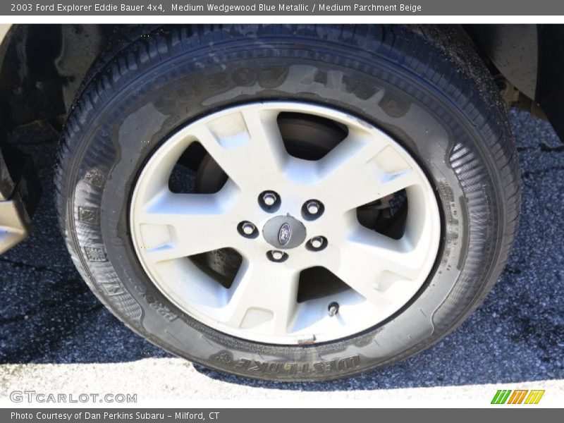 Medium Wedgewood Blue Metallic / Medium Parchment Beige 2003 Ford Explorer Eddie Bauer 4x4