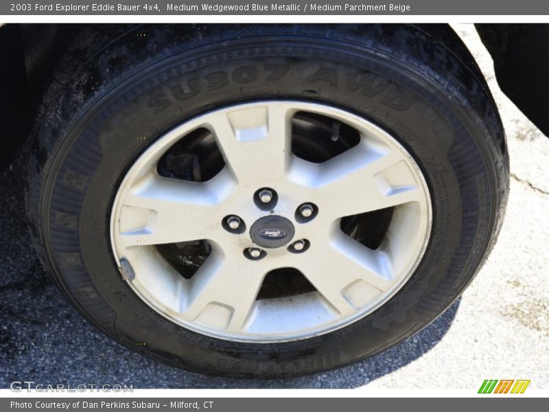 Medium Wedgewood Blue Metallic / Medium Parchment Beige 2003 Ford Explorer Eddie Bauer 4x4