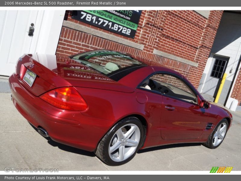 Firemist Red Metallic / Stone 2006 Mercedes-Benz SL 500 Roadster