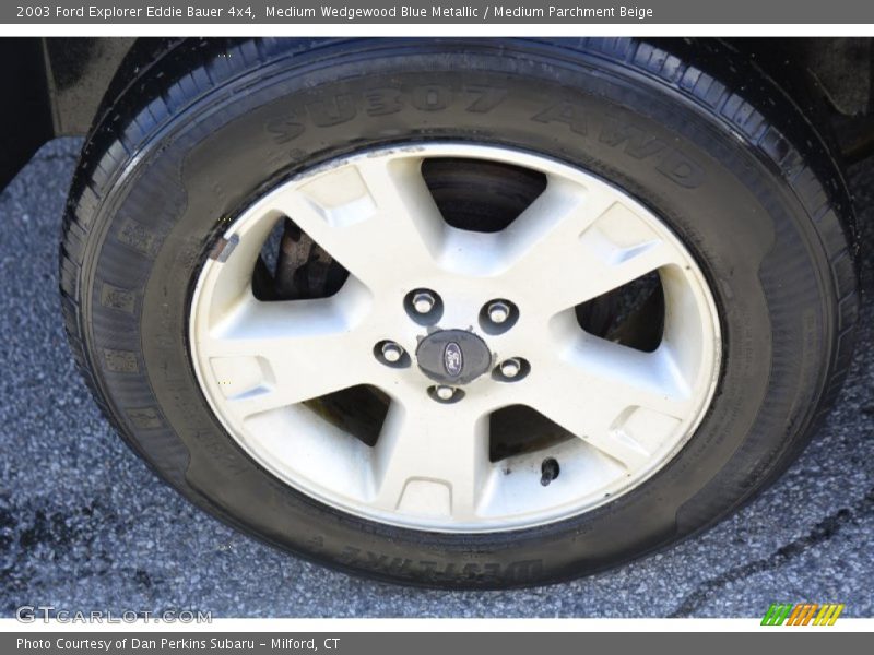 Medium Wedgewood Blue Metallic / Medium Parchment Beige 2003 Ford Explorer Eddie Bauer 4x4