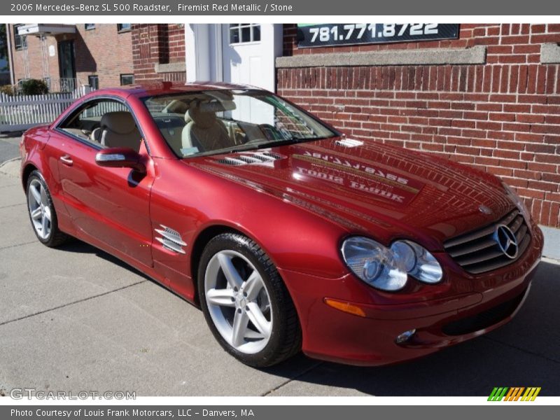 Firemist Red Metallic / Stone 2006 Mercedes-Benz SL 500 Roadster