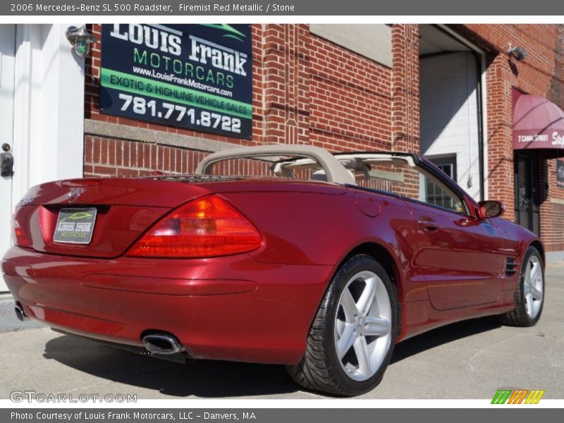 Firemist Red Metallic / Stone 2006 Mercedes-Benz SL 500 Roadster