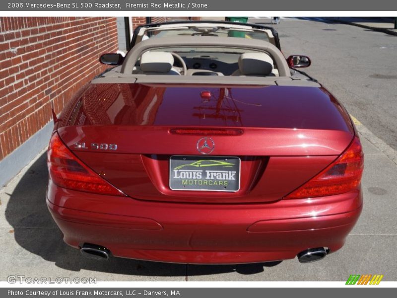 Firemist Red Metallic / Stone 2006 Mercedes-Benz SL 500 Roadster