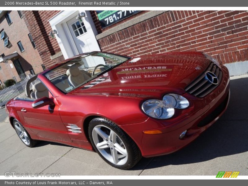 Firemist Red Metallic / Stone 2006 Mercedes-Benz SL 500 Roadster