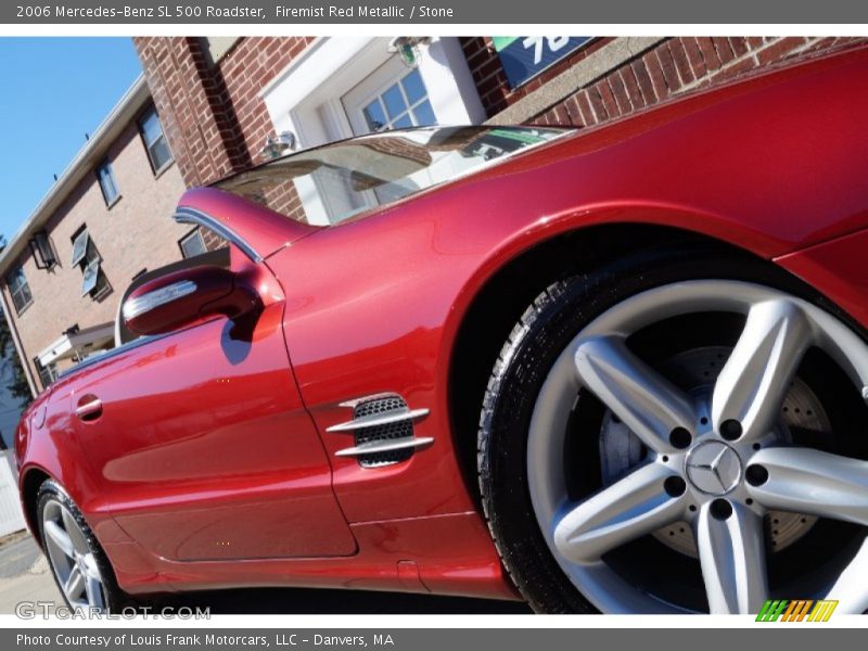 Firemist Red Metallic / Stone 2006 Mercedes-Benz SL 500 Roadster