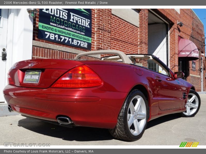 Firemist Red Metallic / Stone 2006 Mercedes-Benz SL 500 Roadster