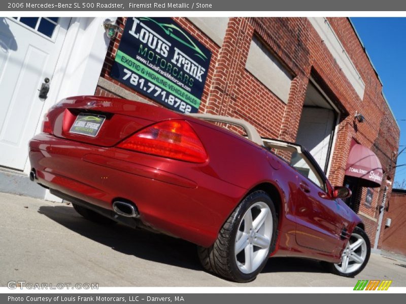 Firemist Red Metallic / Stone 2006 Mercedes-Benz SL 500 Roadster