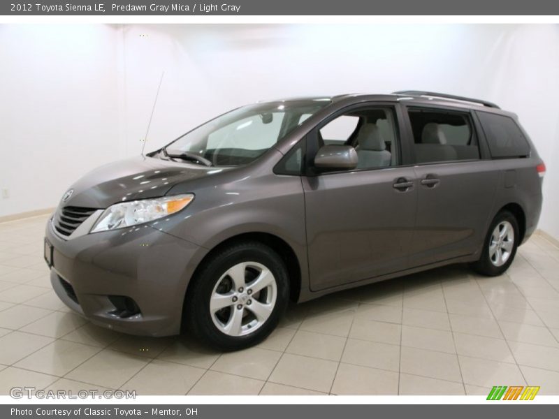 Predawn Gray Mica / Light Gray 2012 Toyota Sienna LE