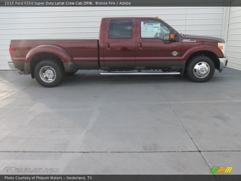 Bronze Fire / Adobe 2015 Ford F350 Super Duty Lariat Crew Cab DRW