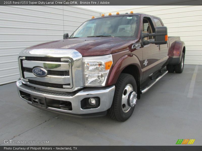 Bronze Fire / Adobe 2015 Ford F350 Super Duty Lariat Crew Cab DRW