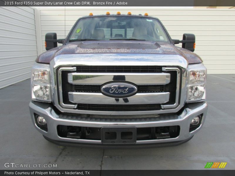 Bronze Fire / Adobe 2015 Ford F350 Super Duty Lariat Crew Cab DRW