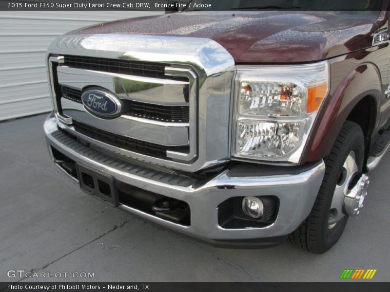 Bronze Fire / Adobe 2015 Ford F350 Super Duty Lariat Crew Cab DRW