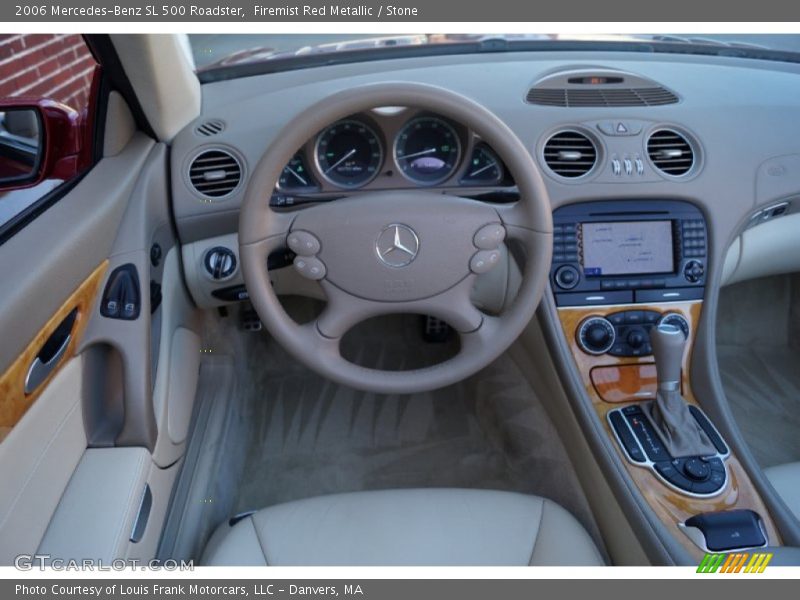 Firemist Red Metallic / Stone 2006 Mercedes-Benz SL 500 Roadster