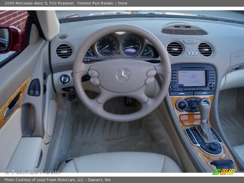 Firemist Red Metallic / Stone 2006 Mercedes-Benz SL 500 Roadster