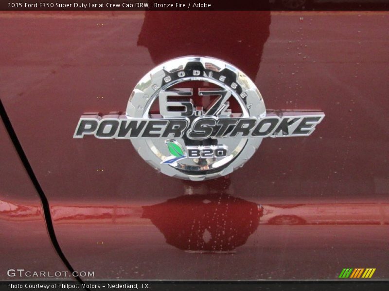 Bronze Fire / Adobe 2015 Ford F350 Super Duty Lariat Crew Cab DRW