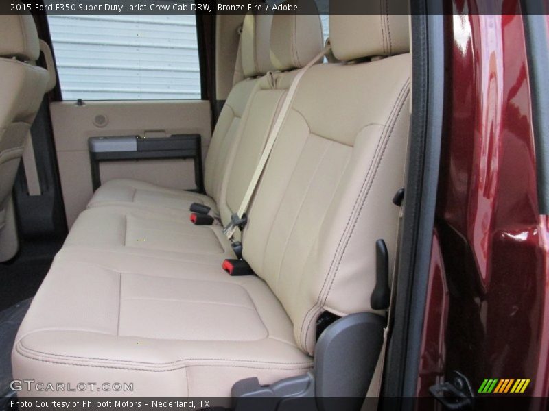 Rear Seat of 2015 F350 Super Duty Lariat Crew Cab DRW