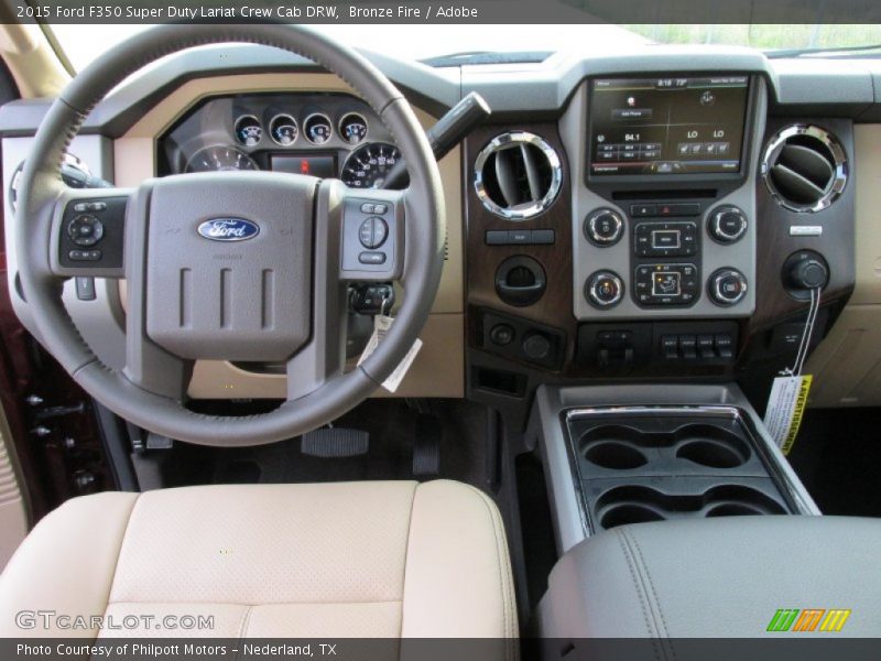 Bronze Fire / Adobe 2015 Ford F350 Super Duty Lariat Crew Cab DRW