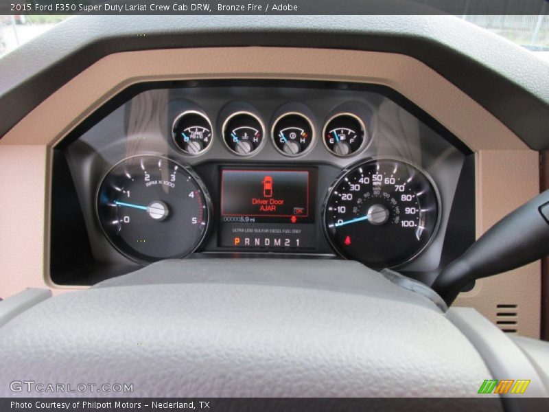 Bronze Fire / Adobe 2015 Ford F350 Super Duty Lariat Crew Cab DRW