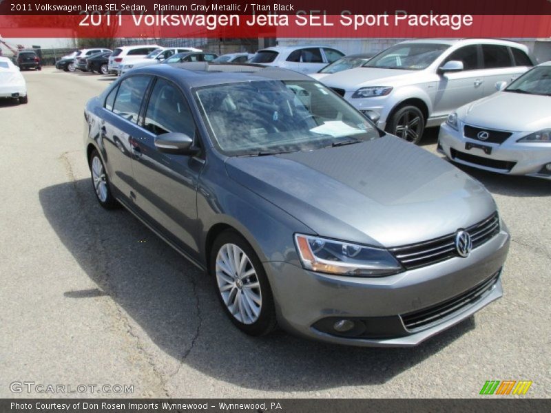 Platinum Gray Metallic / Titan Black 2011 Volkswagen Jetta SEL Sedan