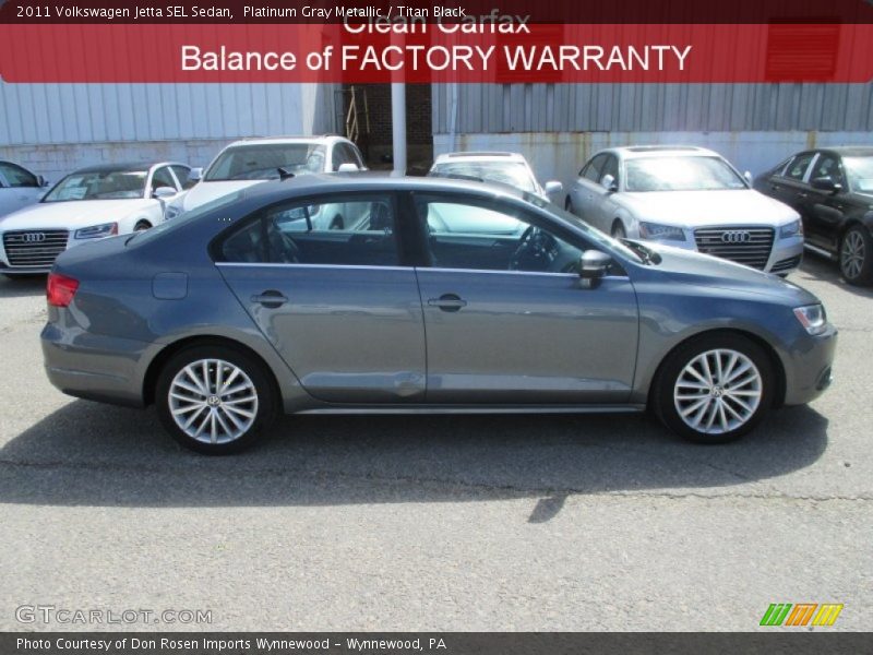 Platinum Gray Metallic / Titan Black 2011 Volkswagen Jetta SEL Sedan