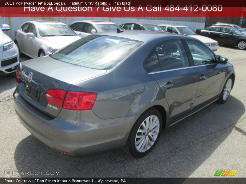 Platinum Gray Metallic / Titan Black 2011 Volkswagen Jetta SEL Sedan