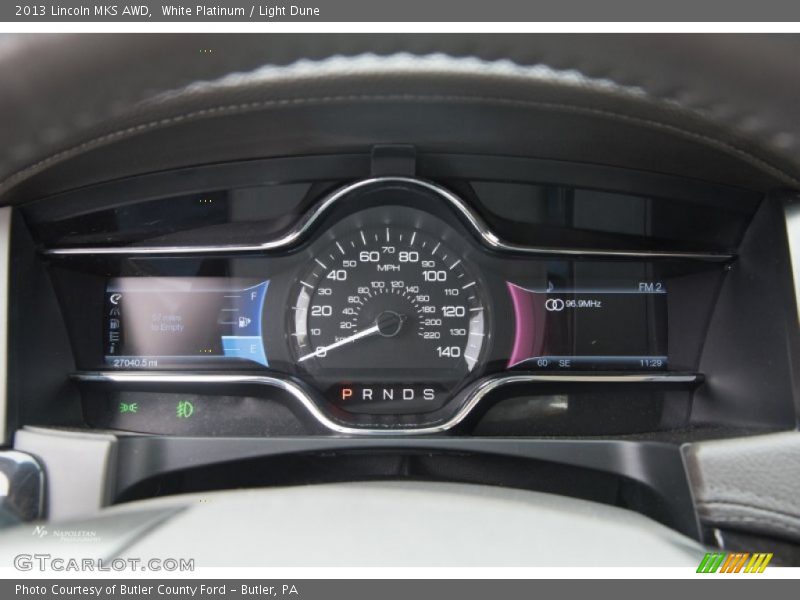 White Platinum / Light Dune 2013 Lincoln MKS AWD