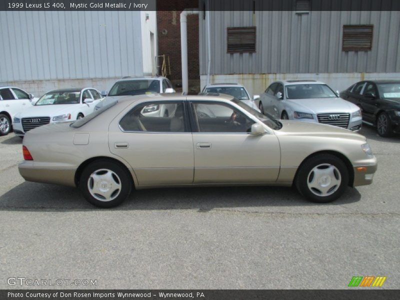 Mystic Gold Metallic / Ivory 1999 Lexus LS 400
