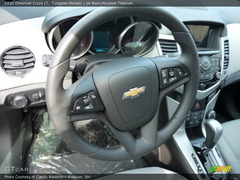 Tungsten Metallic / Jet Black/Medium Titanium 2015 Chevrolet Cruze LT