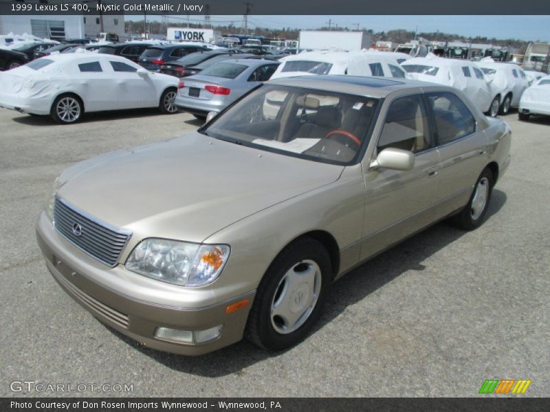 Mystic Gold Metallic / Ivory 1999 Lexus LS 400