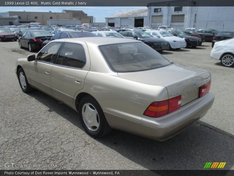 Mystic Gold Metallic / Ivory 1999 Lexus LS 400