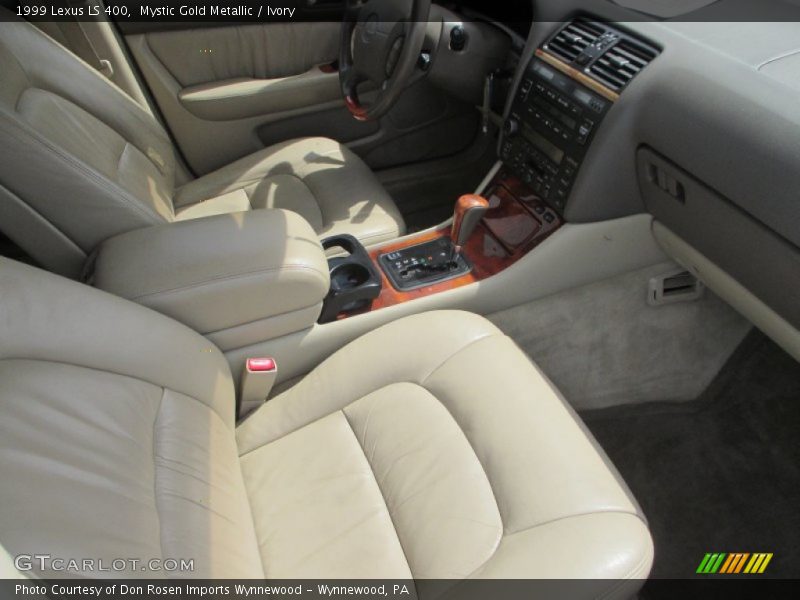 Mystic Gold Metallic / Ivory 1999 Lexus LS 400