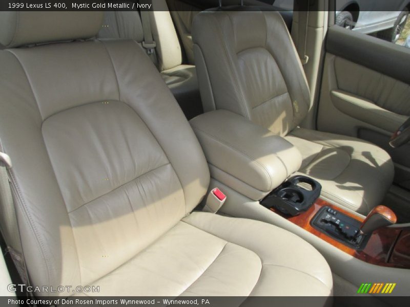 Mystic Gold Metallic / Ivory 1999 Lexus LS 400
