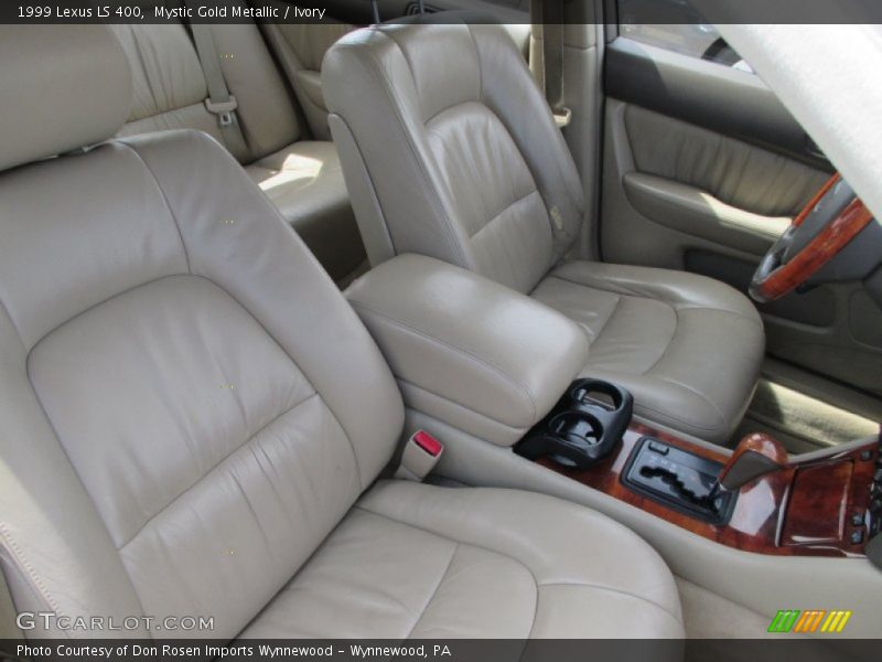 Mystic Gold Metallic / Ivory 1999 Lexus LS 400