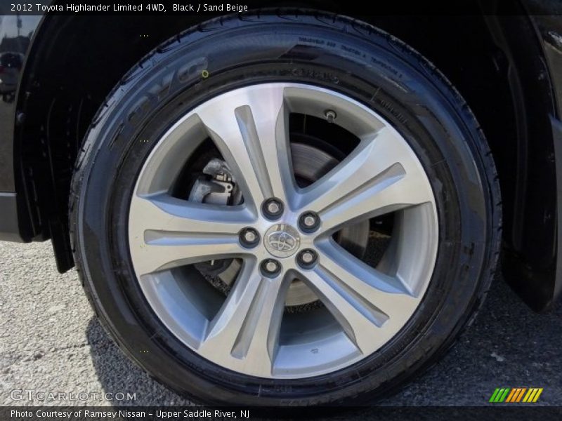 Black / Sand Beige 2012 Toyota Highlander Limited 4WD