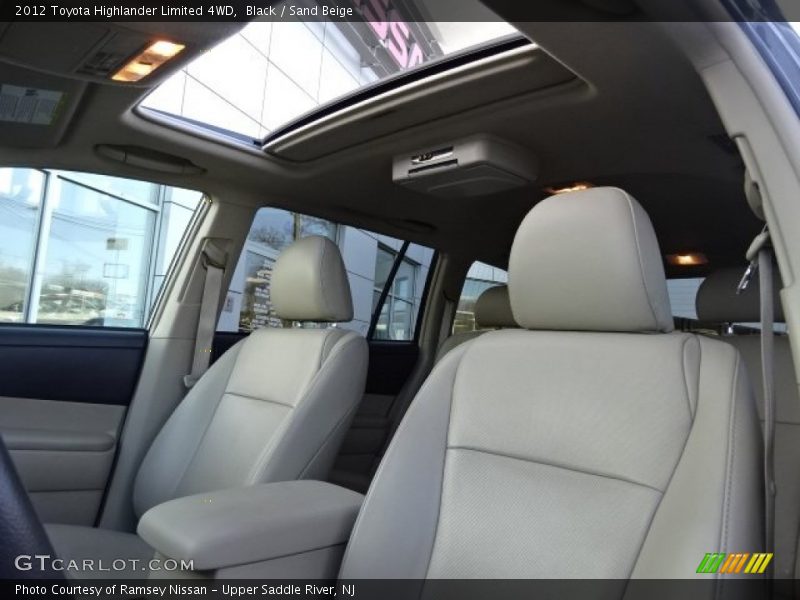 Black / Sand Beige 2012 Toyota Highlander Limited 4WD