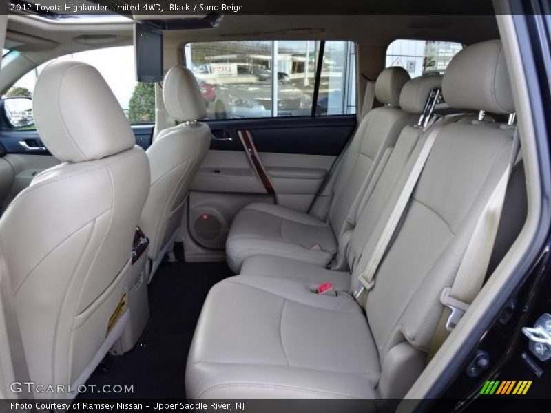 Black / Sand Beige 2012 Toyota Highlander Limited 4WD