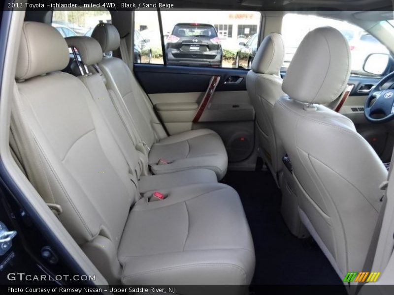 Black / Sand Beige 2012 Toyota Highlander Limited 4WD